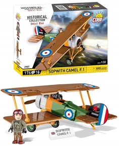 Конструктор Cobi арт.2987 Британский истребитель Sopwith Camel F.1 176 дет. Co.Bi.