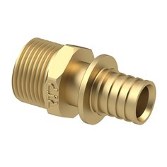 Муфта d20х1/2", латунь, наружная резьба, РосТурПласт, 28309