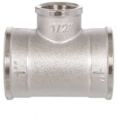 Тройник 1"1/2, Г-Г-Г, никель, РосТурПласт, 31559