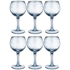 Бокал для вина, 280 мл, стекло, 6 шт, Light blue ренесанс, 194-609