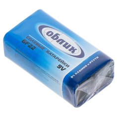 Батарейка Облик, 6F22, Крона, солевая, 771