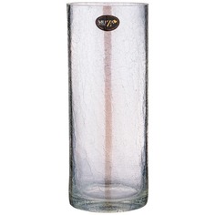 Ваза-цилиндр Muza Cracle white 12х30 см