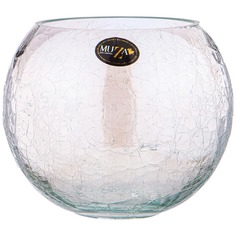 Ваза-шар Muza Cracl white 4 л 21х18 см