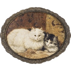 Картина в раме Glasar кошки 23х2х29 см ГЛАСАР