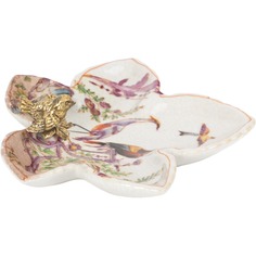 Блюдо Glasar с птичкой 13х13х4 см ГЛАСАР