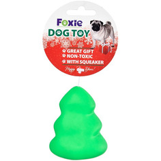 Игрушка для собак Foxie Елочка с пищалкой винил YT117606 8х6,5х4 см