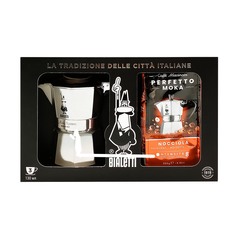 Набор Bialetti кофе Moka Nocciola 250г + кофеварка Moka Express