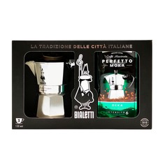 Набор Bialetti кофе Moka Decaffeinato 250г + кофеварка Moka Express