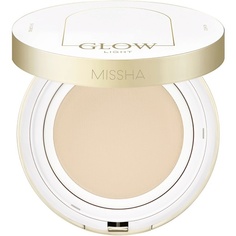 Тональное средство MISSHA Тональный кушон Glow Cushion Light с коллагеном