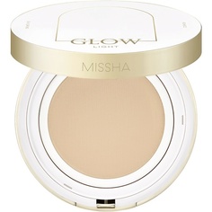 Тональное средство MISSHA Тональный кушон Glow Cushion Light с коллагеном