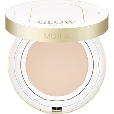 Тональное средство MISSHA Тональный кушон Glow Cushion Light с коллагеном