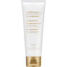 Мусс для умывания MISSHA Пенка для умывания Super Aqua Cell Renew с секрецией улитки