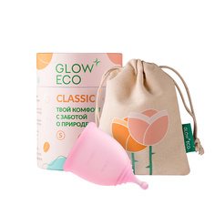 GLOW 24K GOLD CARE Менструальная чаша СLASSIC S с мешочком