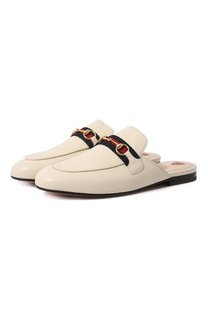 Кожаные сабо Princetown Gucci