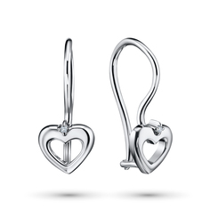 Серьги из серебра с бриллиантами э0601сг05157400 ЭПЛ Даймонд