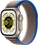 Умные часы Apple Watch 8 Ultra GPS+CellularТитановый корпус спортивный ремешок сине-серого цвета 49 мм M/L (MQF53LL/A)