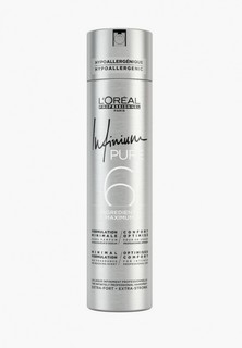 Лак для волос LOreal Professionnel L'Oreal Infinium Pure Extra Strong экстра сильной фиксации, 500 мл
