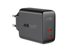 Зарядное устройство Acefast A9 PD40W USB-C+USB-C Black AF-A9-BK