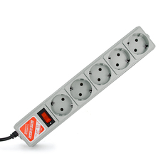 Сетевой фильтр Power Cube 5 Socket 3m Grey SPG-B-10