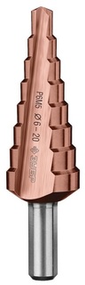 Сверло ступенчатое Зубр Cobalt 29672-4-39-14_z01 4-39мм, HSS-R, быстрорежущая сталь М2(S6-5-2) Р6М5, класс А 14 ступеней, кобальтовое покрытие