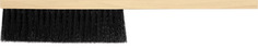 Щетка-сметка Курс 68033, искусственная щетина, деревянная ручка, 3-х рядная, 450 мм