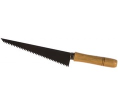 Ножовка ручная для гипсокартона Kурс 15375, деревянная ручка 175 мм Курс