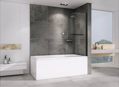 Шторка для ванны 80 см Abber Ewiges Wasser AG50080B прозрачное