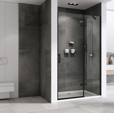 Душевая дверь 90 см Abber Zart AG08090B прозрачное