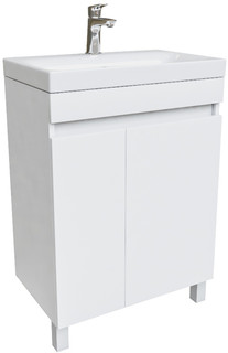 Тумба с раковиной белый матовый 60,5 см IDDIS Zodiac ZOD6CDFi95K