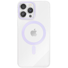 Чехол-накладка VLP Line case MagSafe для iPhone 14 Pro Max, поликарбонат, фиолетовый