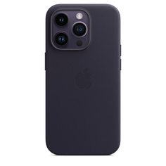 Чехол-накладка Apple MagSafe для iPhone 14 Pro, кожа, чернила