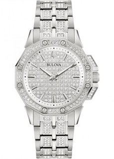 Японские наручные женские часы Bulova 96L305. Коллекция Crystal Octava