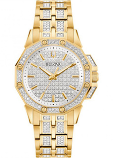 Японские наручные женские часы Bulova 98L302. Коллекция Crystal Octava