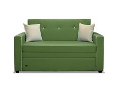 Диван прямой Барселона 120 зеленый Tesla Forest (рогожка) Bravo
