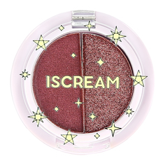 Тени для век с базой ISCREAM CHOICE 2 в 1 тон 01-02 charm