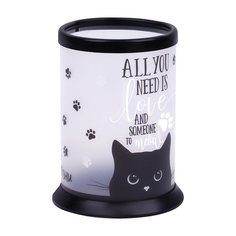 Подставка-стакан Meshu Black Cat, пластиковая, прозрачная