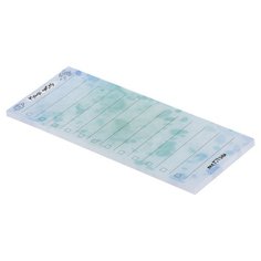 Самоклеящийся блок Meshu Color Splash Mint Memo Notes, 14 х 6 см, 50 листов