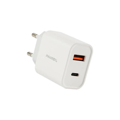 Сетевое зарядное устройство PAVAREAL PA-WC16, USB 2.4А + Type-C PD20W, белое