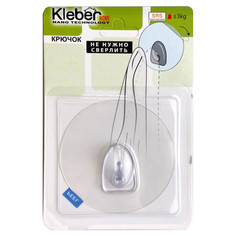 Крючки и планки для ванной комнаты крючок одинарный KLEBER Home самоклеющийся пластик