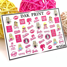 Слайдеры DAK PRINT Слайдер-дизайн для ногтей W3326