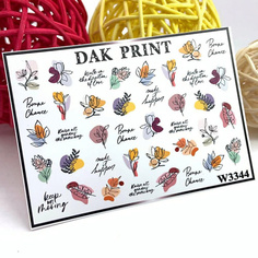 Слайдеры DAK PRINT Слайдер-дизайн для ногтей W3344