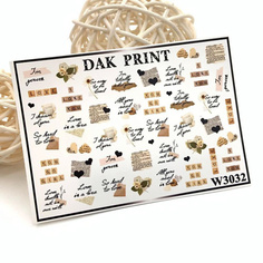 Слайдеры DAK PRINT Слайдер-дизайн для ногтей W3032