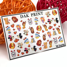 Слайдеры DAK PRINT Слайдер-дизайн для ногтей W3436