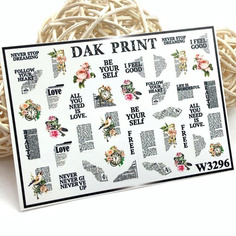 Слайдеры DAK PRINT Слайдер-дизайн для ногтей W3296