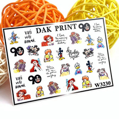 Слайдеры DAK PRINT Слайдер-дизайн для ногтей W3230