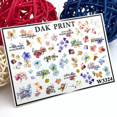 Слайдеры DAK PRINT Слайдер-дизайн для ногтей W3324