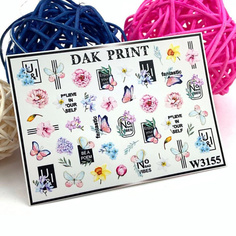 Слайдеры DAK PRINT Слайдер-дизайн для ногтей W3155