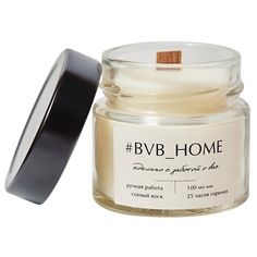 Свеча #BVB_HOME Ароматическая свеча с деревянным фитилем - Ванильная карамель 100