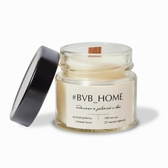 Свеча #BVB_HOME Ароматическая свеча с деревянным фитилем - Утренняя роса 100
