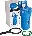 Магистральный корпус для холодной воды Aquafilter 10BB, синий,1, FH10B1-B-WB, 563